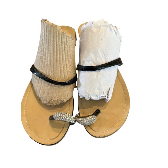 Women’s Rampage Reva Black and Rhinestone Sandals. Size 8 - Picture 1 of 5